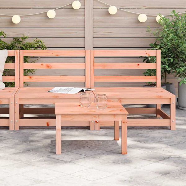 vidaXL Garden Sofas Armless 2 pcs 70x70x67 cm Solid Wood Douglas