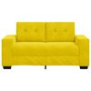vidaXL Sofa Yellow 160 x 77 x 82 cm Fabric