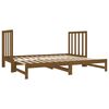 vidaXL Pull-out Day Bed without Mattress Honey Brown 2x(90x190) cm