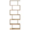 vidaXL Room Divider Bookcase 6-Tier Artisan Oak 70x24x193 cm Engineered Wood
