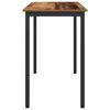 vidaXL Table Old Wood 100 x 50 x 76.5 cm Engineered Wood and Steel