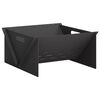 vidaXL Fire Pit Black 40 x 40 x 20 cm Steel