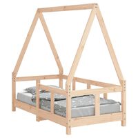 vidaXL Kids Bed Frame 70x140 cm Solid Wood Pine