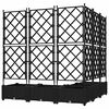 vidaXL Garden Planter 5 pcs Black 120 x 120 x 125.5 cm Steel