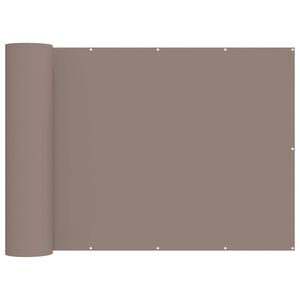 vidaXL Balcony Privacy Screen 180 x 800 cm Fabric with PU Coated Taupe