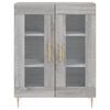 vidaXL Highboard Grey Sonoma 69.5x34x180 cm Engineered Wood