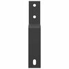 vidaXL Barn Door Bypass Brackets 5 pcs for Flat Rails Carbon Steel