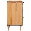 vidaXL Bedside Cabinet Natural 50 x 33 x 60 cm Solid Mango Wood