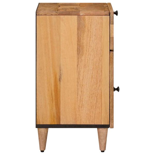vidaXL Bedside Cabinet Natural 50 x 33 x 60 cm Solid Mango Wood