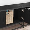 vidaXL TV Units 2 pcs Black Oak 210 x 35 x 41 cm Engineered wood