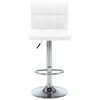 vidaXL Bar Stools 2 pcs White Faux Leather