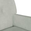 vidaXL Bench Light Grey 112 x 65.5 x 75 cm Velvet