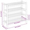 vidaXL Shoe Rack with Shelf Natural 68 x 28 x 63 cm Bamboo