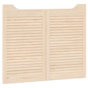 vidaXL Swing Doors 2 pcs Natural Solid Pine Wood