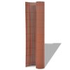 vidaXL Double-Sided Garden Fence PVC 90x500 cm Brown