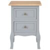 vidaXL Bedside Cabinets 2 pcs Grey 35x30x49 cm MDF