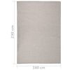 vidaXL Outdoor Flatweave Rug 160x230 cm Light Grey