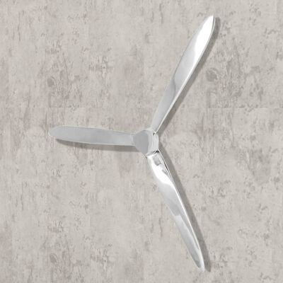 vidaXL Wall-Mounted Propeller Aluminium Silver 70 cm