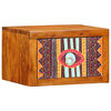 vidaXL Bedside Cabinet Brown 35 x 30 x 22 cm