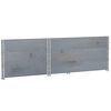 vidaXL Pallet Collars 3 pcs Grey 120x80 cm Solid Wood Pine
