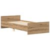 vidaXL Bed Frame without Mattress Artisan Oak 90x200 cm Engineered Wood