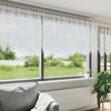 vidaXL Lace Curtain with Curtains Floral White 100 x 400 cm Polyester