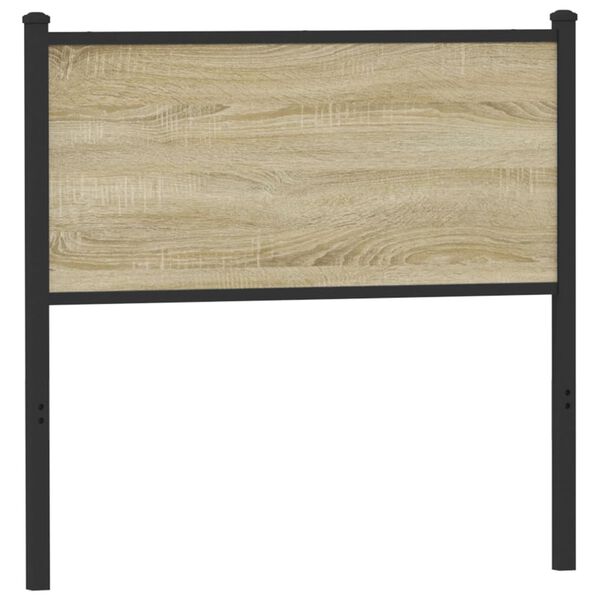 vidaXL Replace Headboard Sonoma 90 cm Engineered Wood and Steel
