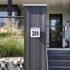 Luxform Solar LED House Number Wall Light Cornwall White 34106