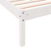 vidaXL Extra Long Bed Frame without Mattress White 140x220 cm Solid Wood Pine
