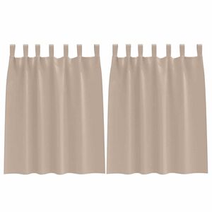 vidaXL Blackout Curtains with Rings 2 pcs Taupe 140 x 140 cm Polyester