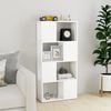 vidaXL Book Cabinet Room Divider White 60x24x124.5 cm Engineered Wood
