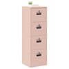 vidaXL File Cabinet Pink 45.5 x 42 x 139 cm Cold-Rolled Steel
