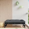vidaXL Garden Footstool Black 120x80 cm Solid Wood Pine