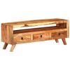 vidaXL TV Cabinet 110x30x40 cm Solid Acacia Wood