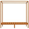 vidaXL Canopy Bed Frame without Mattress Honey Brown Solid Wood 90x200cm