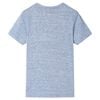 Kids' T-shirt with Short Sleeves Blue Melange 104