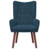 vidaXL Armchair Blue 63 x 67 x 94 cm Velvet