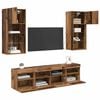 vidaXL TV Wall Units with LED Old Wood Engineered Wood