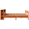 vidaXL Bookcase Bed without Mattress Wax Brown 120x190 cm Small Double Solid Wood Pine