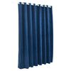 vidaXL Blackout Curtain with Metal Rings Velvet Dark Blue 290x245 cm