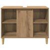 vidaXL Bathroom Cabinet Artisian Oak 80x33x60 cm Engineered Wood