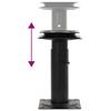 vidaXL Boat Seat Pedestal with 360&deg; Seat Swivel Adjustable Steel