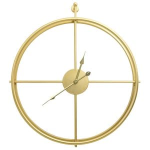 vidaXL Wall Clock Gold 52 cm Iron
