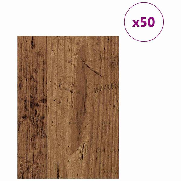vidaXL Decor Panels 50 pcs Old Wood 21 x 30 x 0.27 cm Engineered Wood