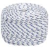 vidaXL Multipurpose Utility Rope 6 mm 50 m White and Blue PP
