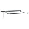 vidaXL Manual Awning Frame with LEDs Anthracite 3.5 x 2 m Aluminium