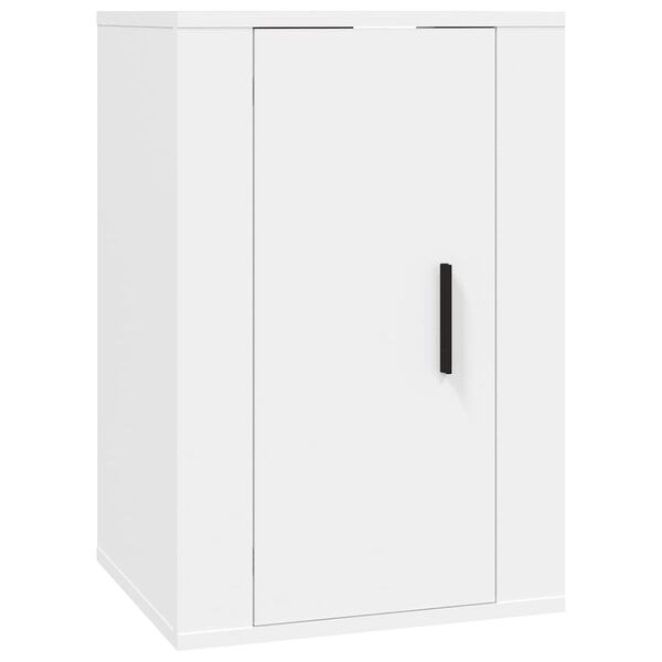 vidaXL Wall Mounted TV Cabinet White 40x34.5x60 cm