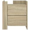 vidaXL Bedside Cabinet Sonoma Oak 45x50x50 cm Engineered Wood