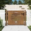 vidaXL Garden Gate 100 x 75 cm Powder-coated steel Black Lockable