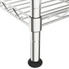 vidaXL 5-Tier Storage Shelf 90x35x180 cm Chrome 250 kg